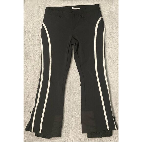 Skea Maya Insulated Ski Pant Womens size 10 Winter Pants Black White Trim‎ - Picture 1 of 15